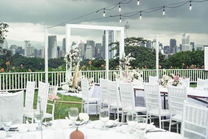 garden wedding venues in kl - the estate kl